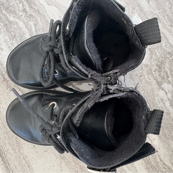 H&M Kids Black Boots with Silver Accents - Picture 5 of 6